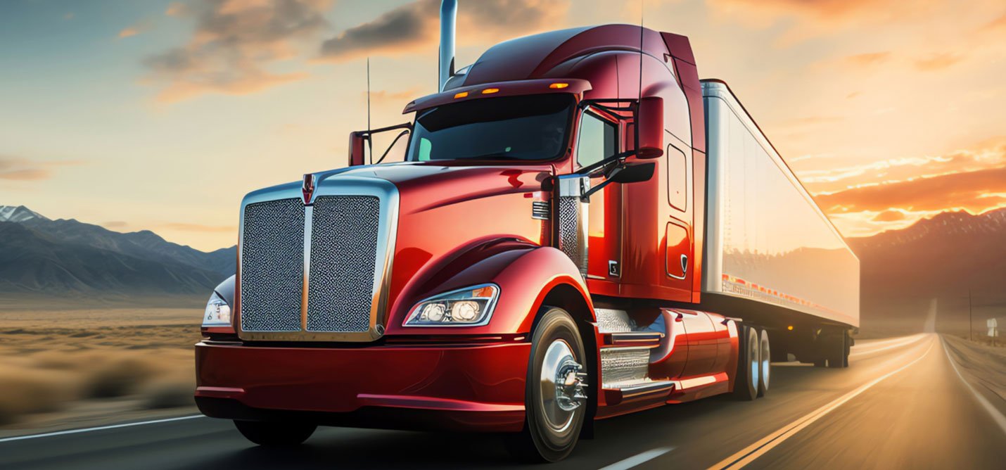 Red moving truck transporting belongings across Australia, ensuring a seamless relocation.