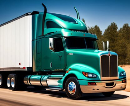 Aus City Movers truck transporting goods across Australia for business and office relocations.